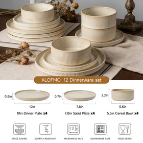 ALOFMO chip-resistant stoneware built for daily use