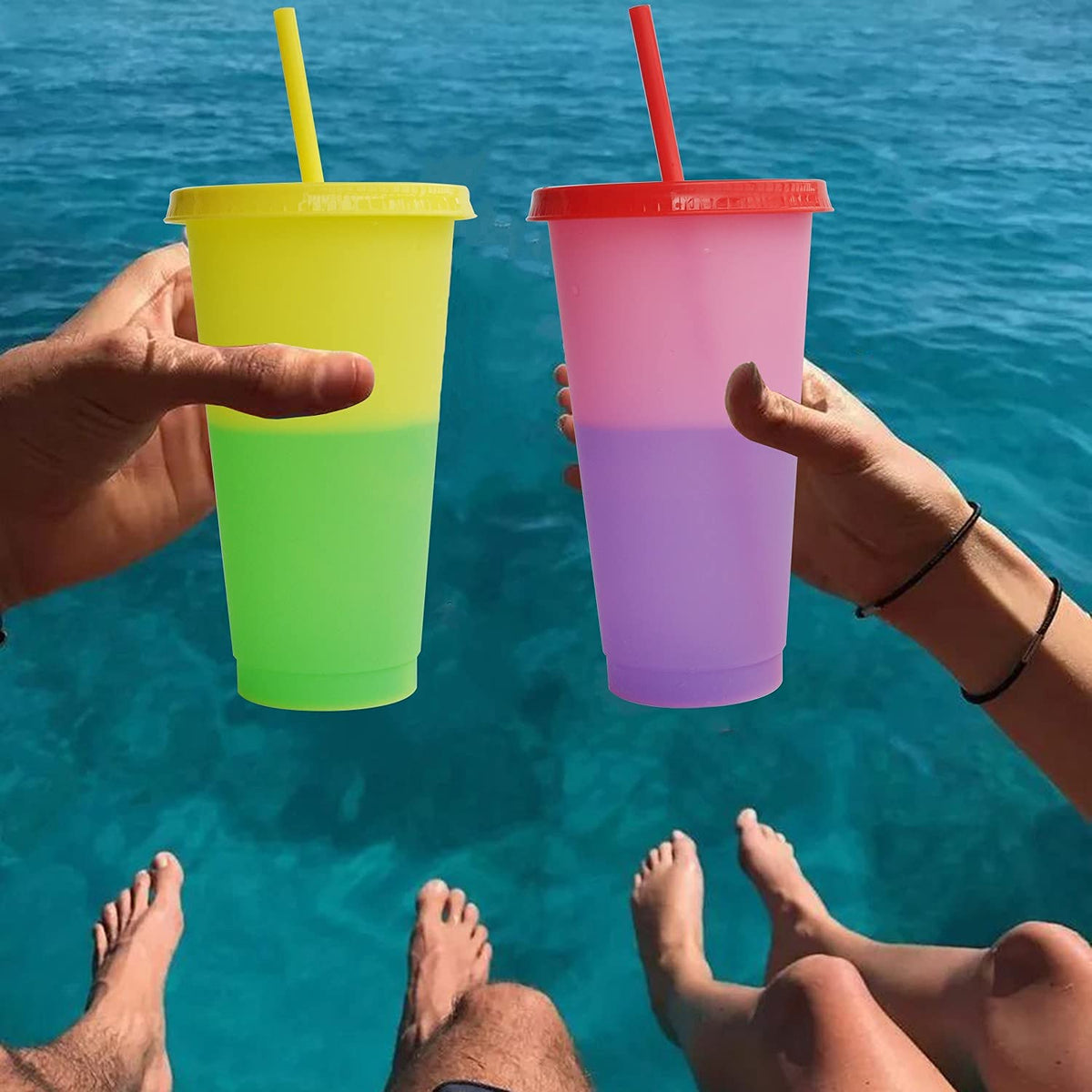 Alohastarttg BPA-free PP cups designed to be easy to clean after use.