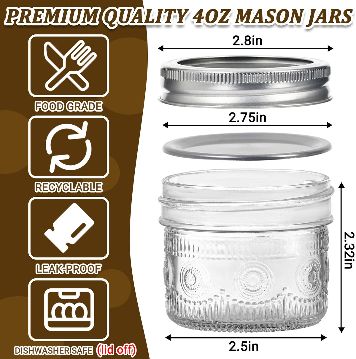 Alotpower airtight lid with silicone gasket maintains freshness for dry goods