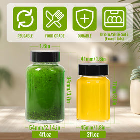 Alotpower glass bottle is top-rack dishwasher safe for reuse
