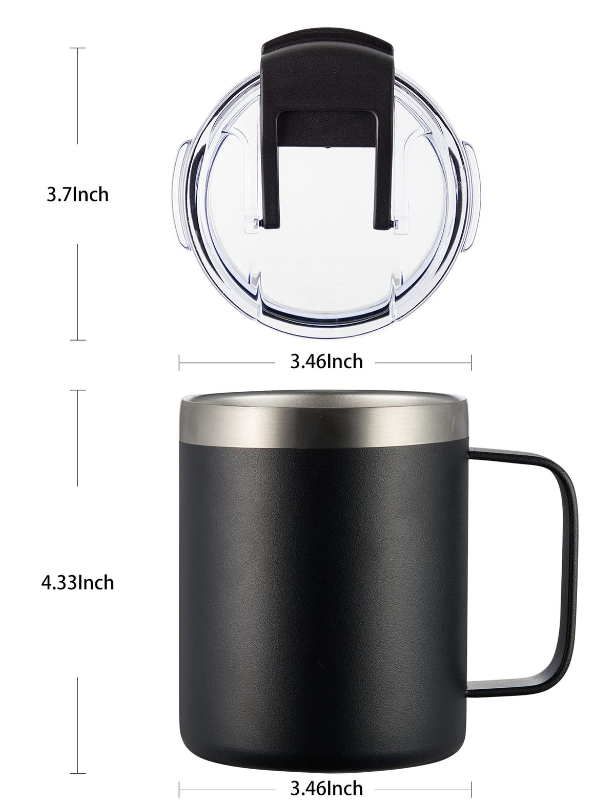 ALOUFEA durable 304 stainless steel mug resists rust and flavor transfer.