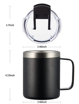 ALOUFEA durable 304 stainless steel mug resists rust and flavor transfer.