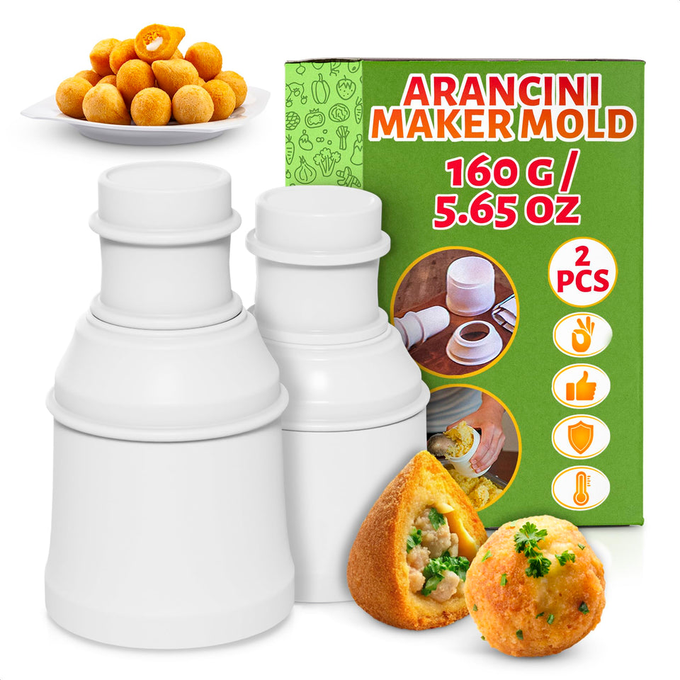 ALPENKOK arancini round mold for even filling and crispy edges.