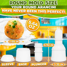 ALPENKOK rice-ball mold close-up showing uniform portions.