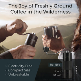 ALPACA VENTURES portable travel-size grinder ideal for on-the-go coffee