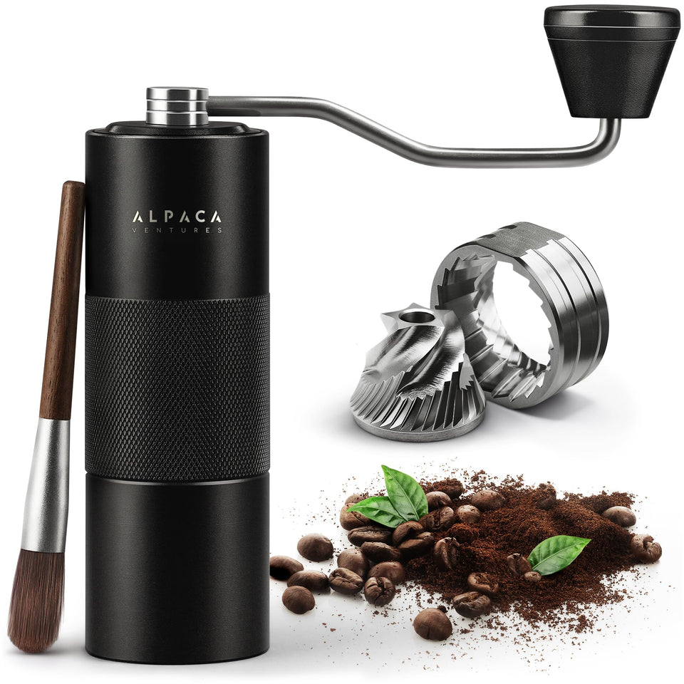 ALPACA VENTURES premium manual grinder handle for smooth, reduced-effort grinding at home
