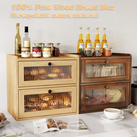 Alpeir pine wood construction offers sturdy, warp-resistant storage for daily use.