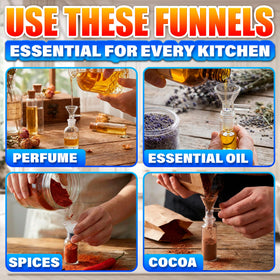 ALPENKOK durable reusable funnel set for DIY projects