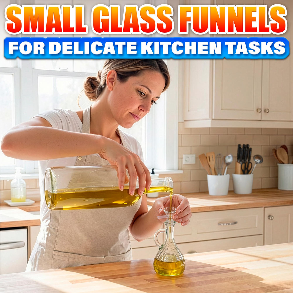 ALPENKOK versatile kitchen funnel set for oils and spices