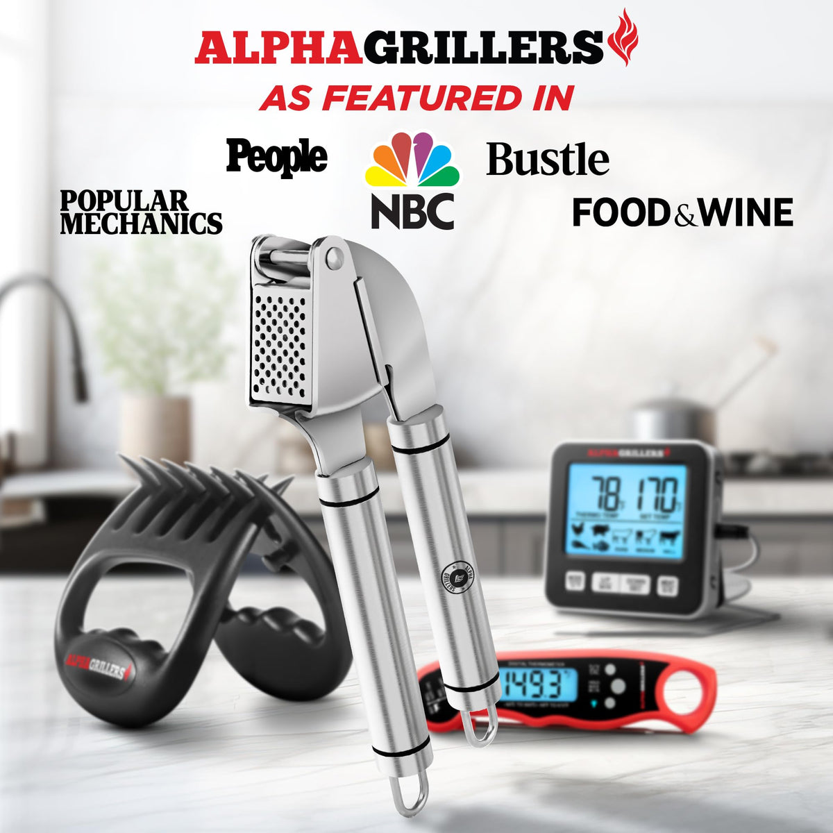 Alpha Grillers garlic press is dishwasher safe for simple cleanup.