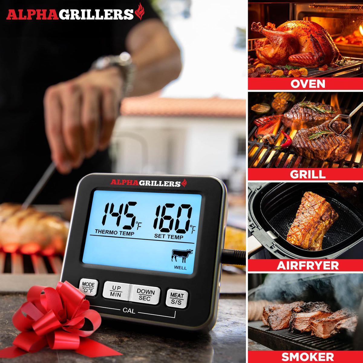 Alpha Grillers high-heat probe handling up to 536°F