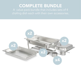 ALPHA LIVING 70012-gray chafing dish foldable legs provide solid support.