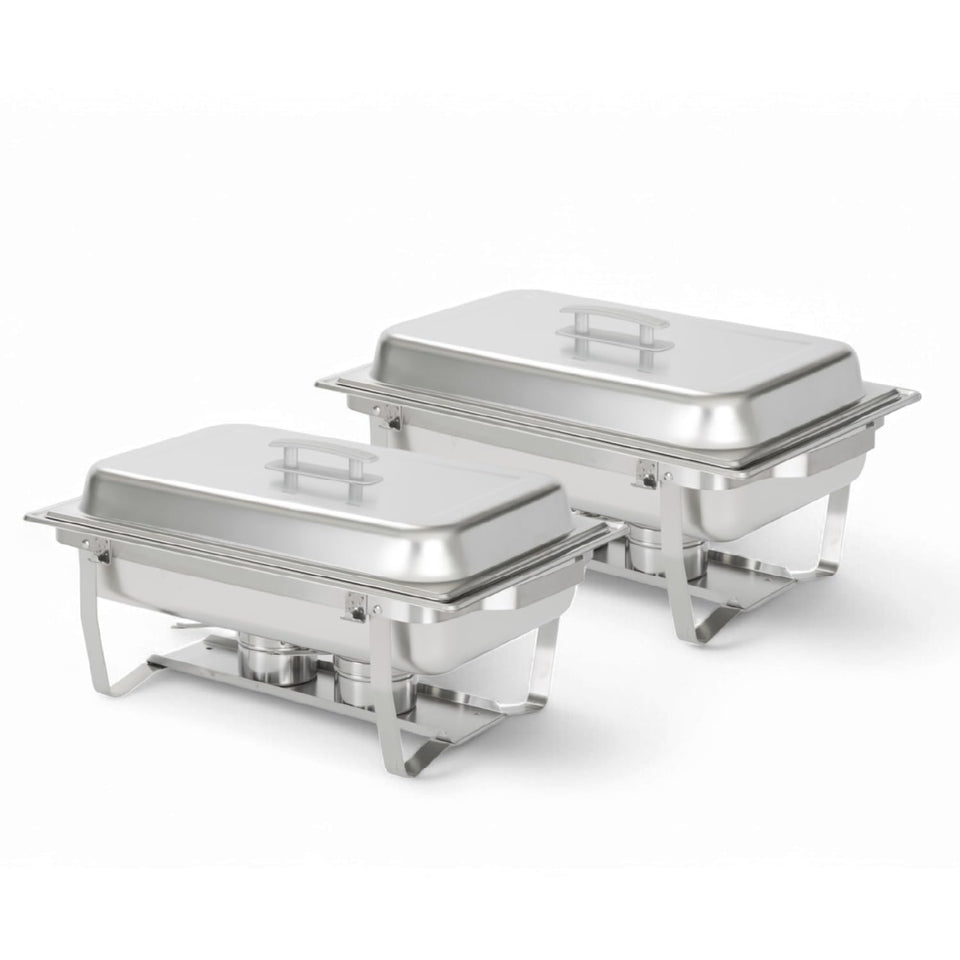 ALPHA LIVING 70012-gray chafing dish lid for secure heat retention during service.