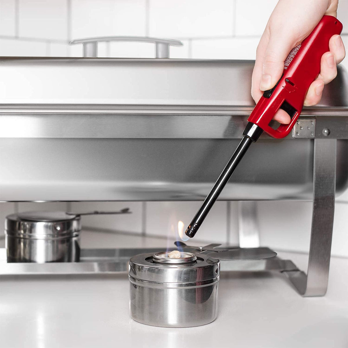 ALPHA LIVING chafing dish lids closed showcasing polished stainless steel for clean presentation