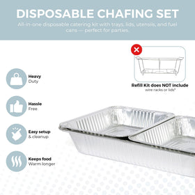 ALPHA LIVING aluminum half pans provide durable, food-safe trays for organized portions.