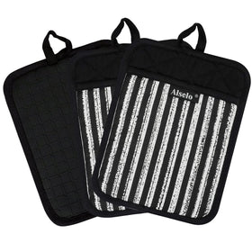 Alselo durable hot pad trivet protects countertops during transfers.