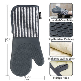 Alselo mitts resist heat up to 932F for confident cooking.