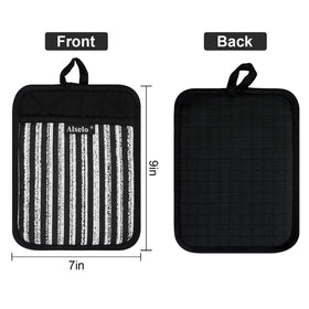 Alselo silicone pot holder heat resistant up to 932°F for oven use.