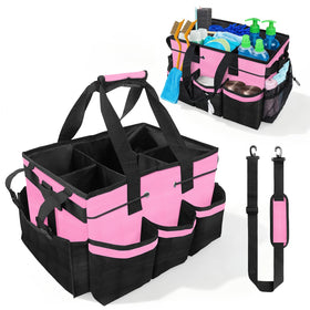 ALSLEA Cleaning Caddy Bag front view offers organized portable cleaning station for professionals and home use.