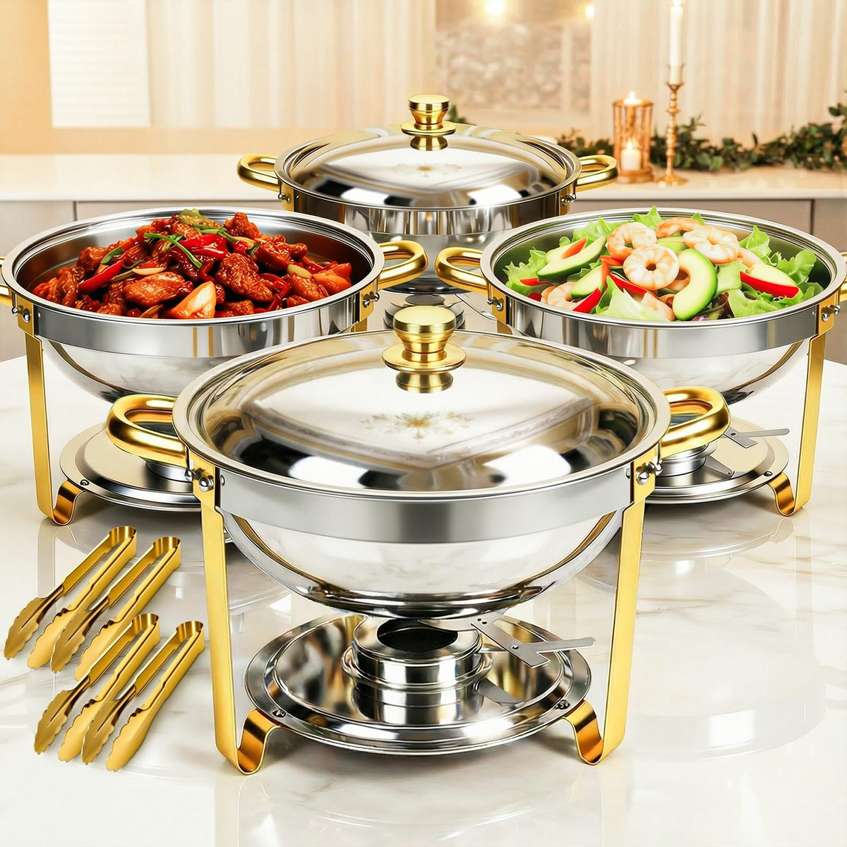 ALSO GO complete roll-top buffet solution ships with pans and lids