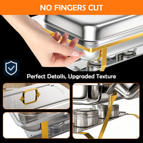 ALSO GO gold serving tongs, 4-pack, convenient serving at formal events.