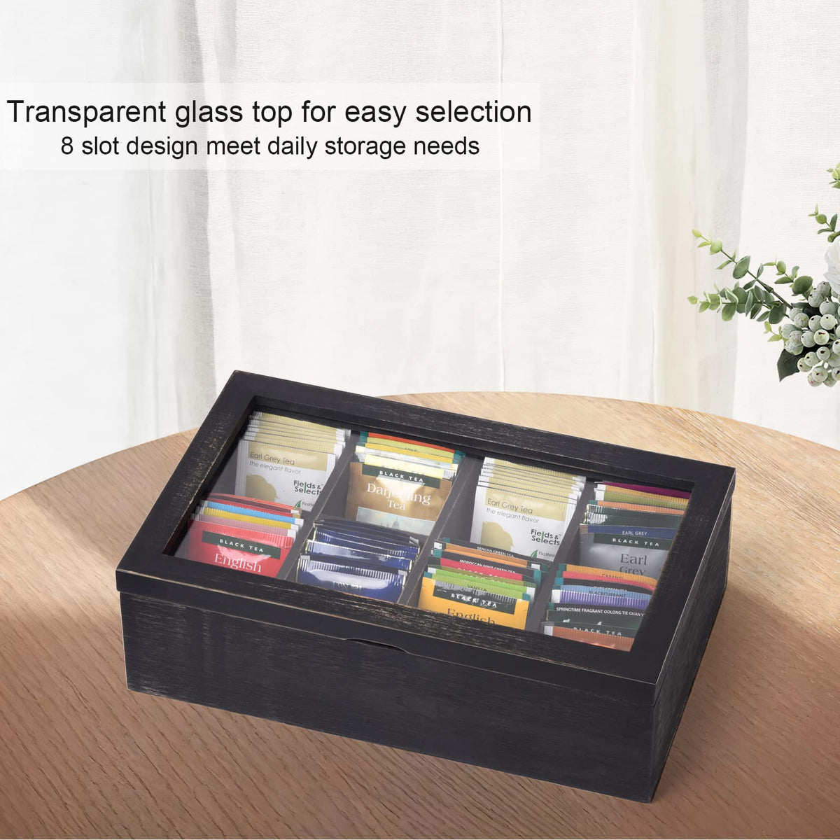 Alsonerbay kitchen storage box perfect for spices, tea bags, and sugar packets