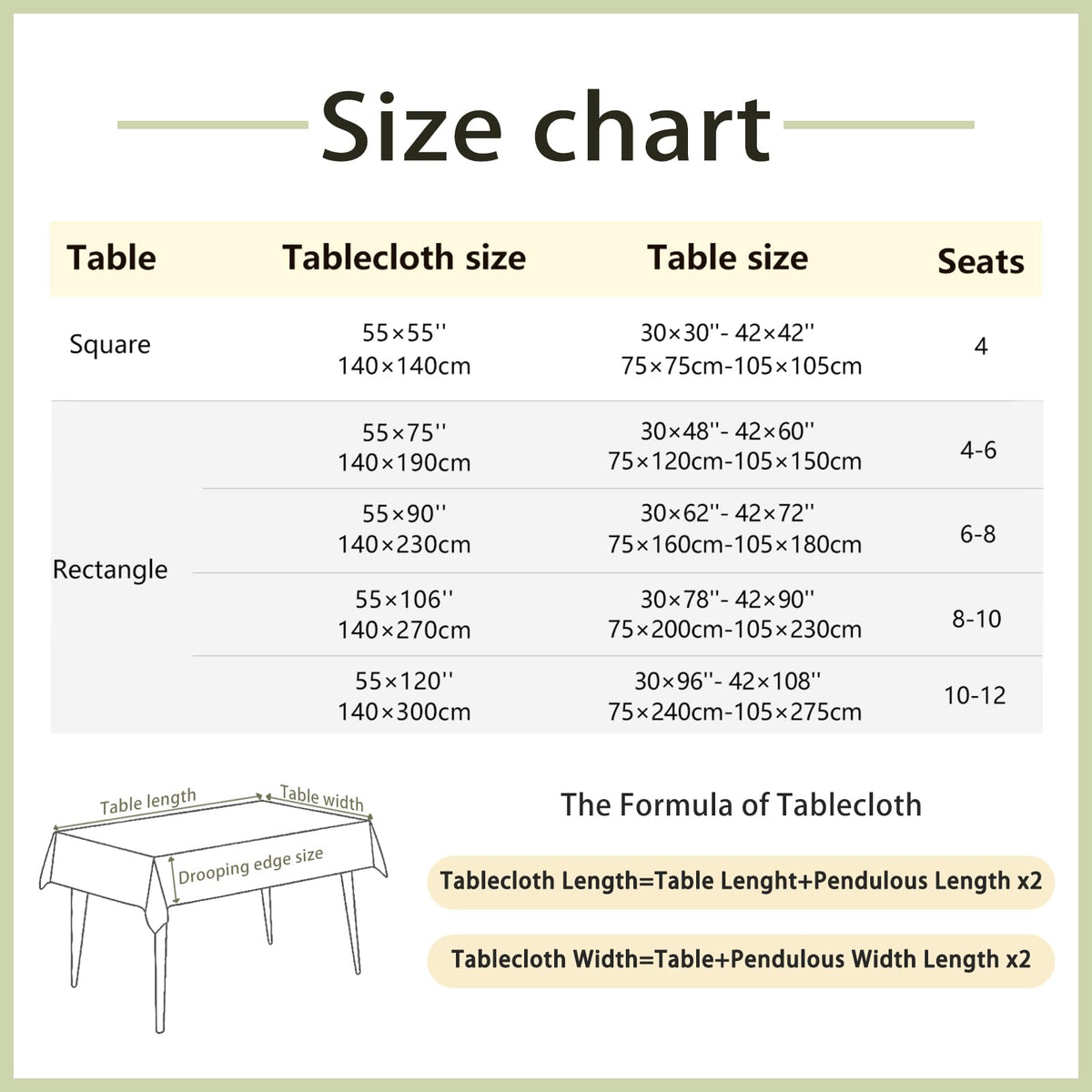 Alsoo indoor or outdoor table cover withstands daily use.