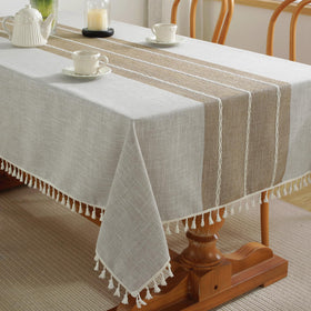 Alsoo outdoor table cloth waterproof rectangular on patio for spill protection.
