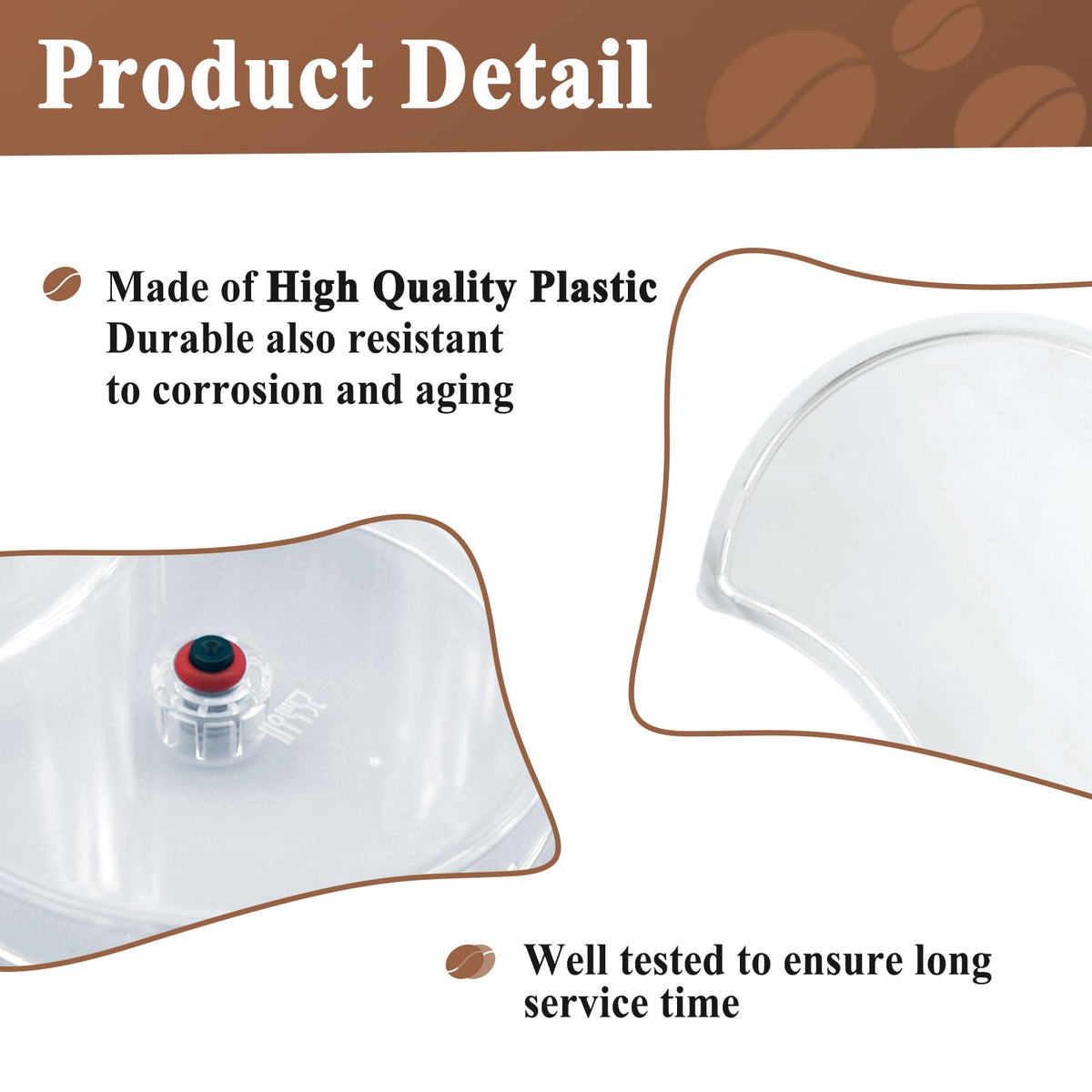 Alsoyixia durable plastic tank withstands daily use and reduces replacement need