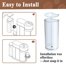 Alsoyixia lid cover blocks dust while preserving coffee machine readiness
