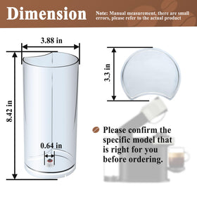 Alsoyixia water tank with lid cover for XN9105 fits securely and blocks dust