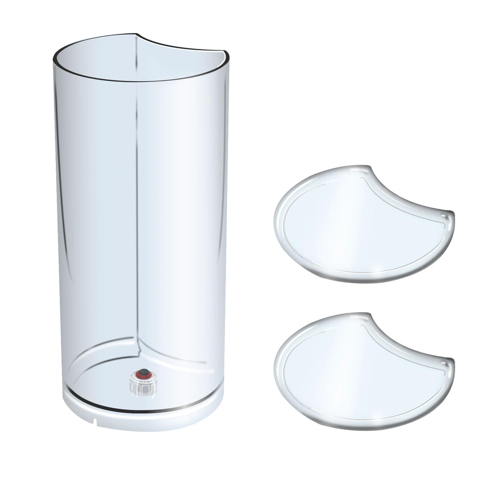 Alsoyixia water tank with lid cover for XN910B showing dust protection and clear level view