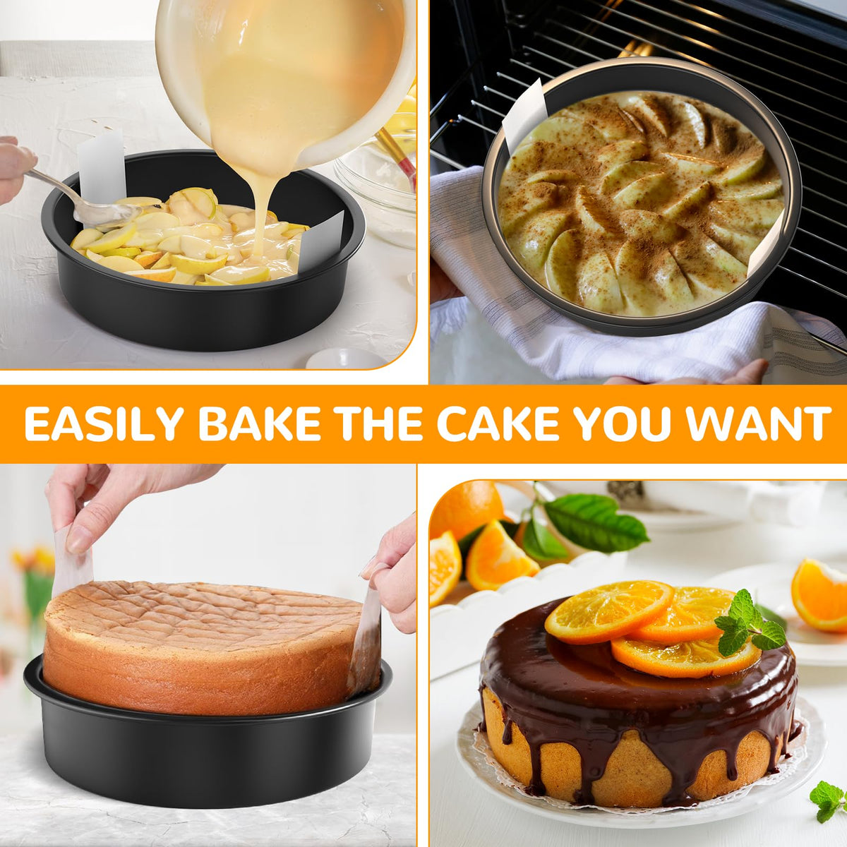 AltarreT pan with parchment lift handles for mess-free removal.