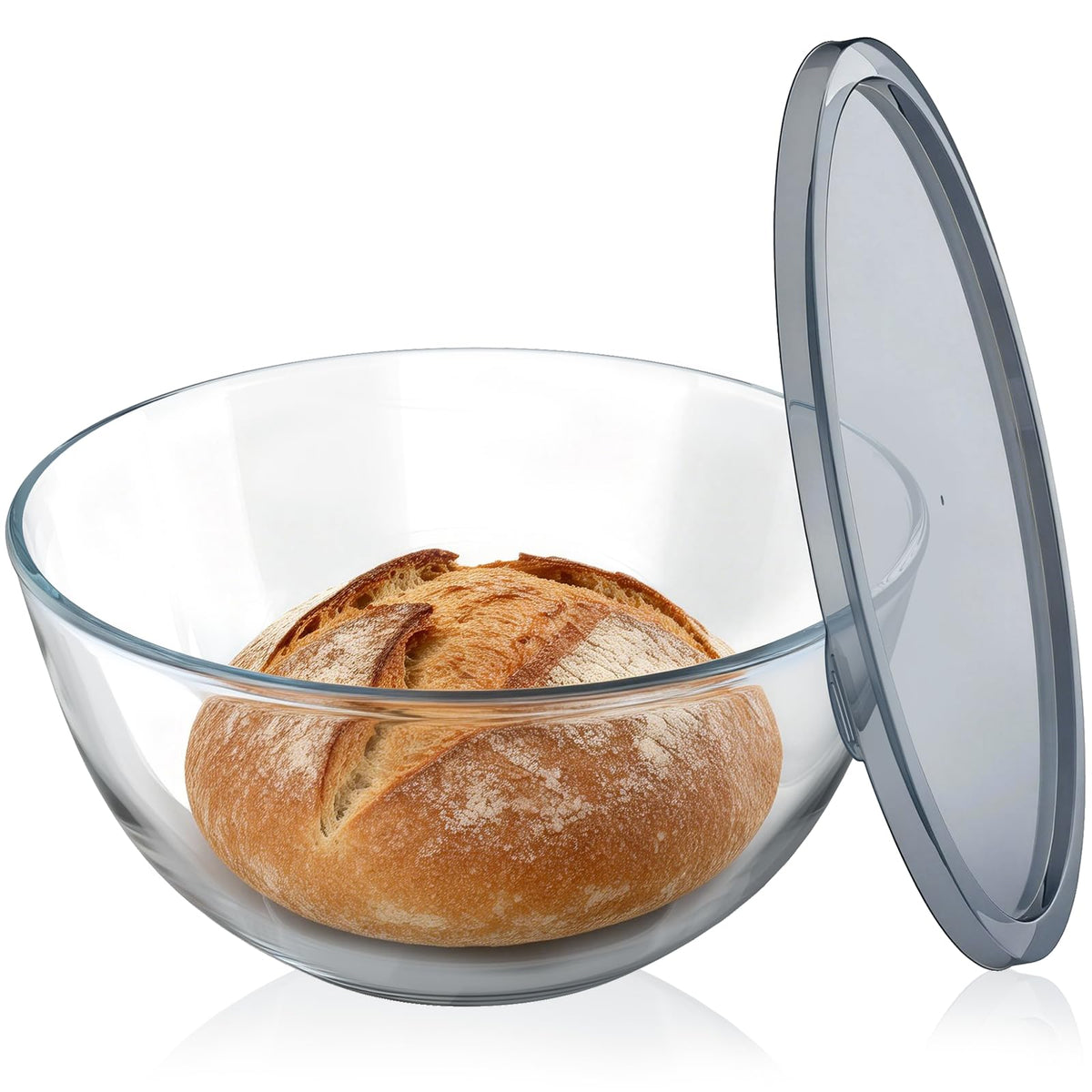 AltarreT large glass bowl with clear fermentation visibility for sourdough.