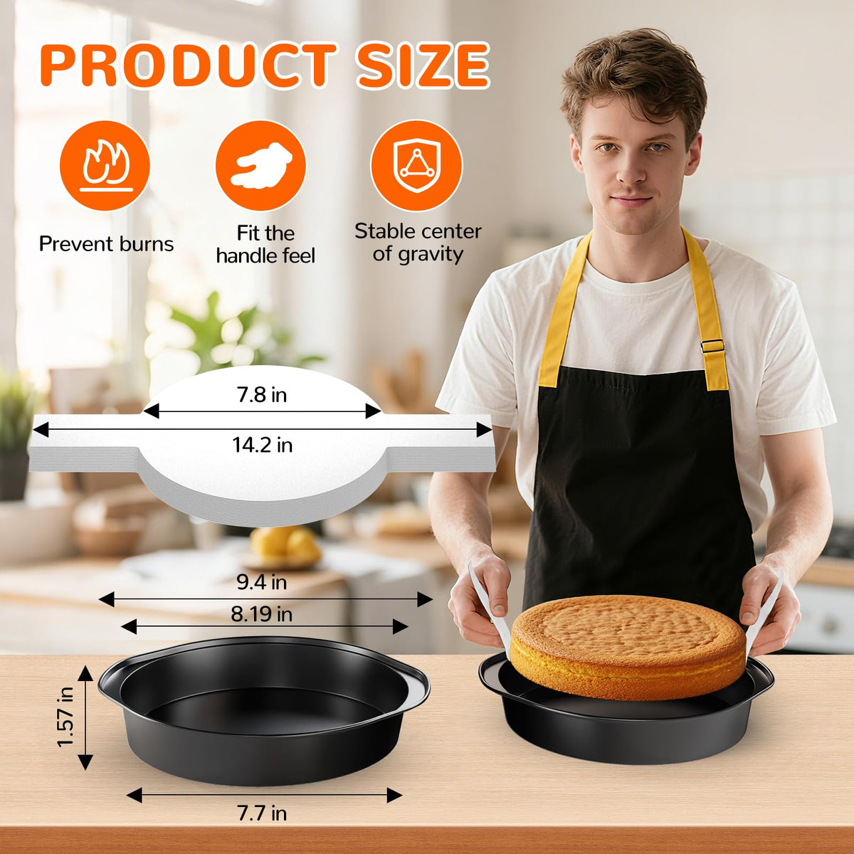 AltarreT nonstick surface showing easy release and cleanup.