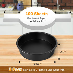 AltarreT parchment paper 90 sheets helps easy release and reduces sticking.