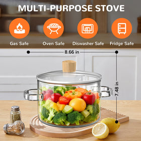 AltarreT simmer pot on a stovetop demonstrates even heating for pasta and soups.