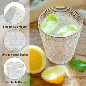 Altarret Vintage Hobnail embossed design adds retro charm to table setting