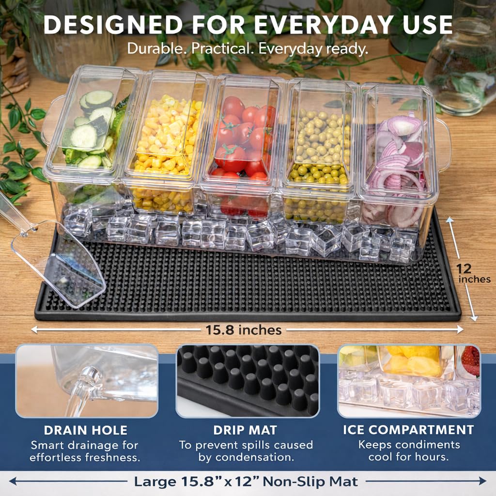 Altibella built-in draining hole prevents soggy ice and water pooling.