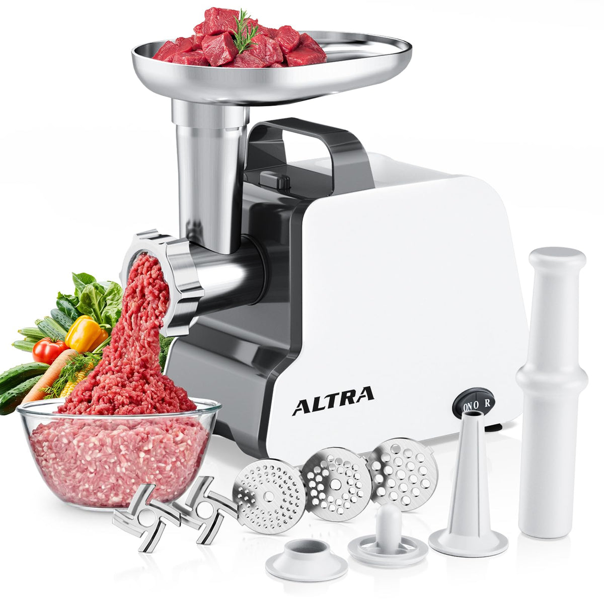 ALTRA LIFE electric meat grinder with a powerful motor for fast grinding
