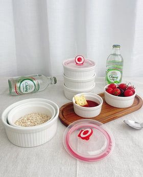 ALWEEHYA dishwasher-safe ceramic bowls are easy to clean after meals.