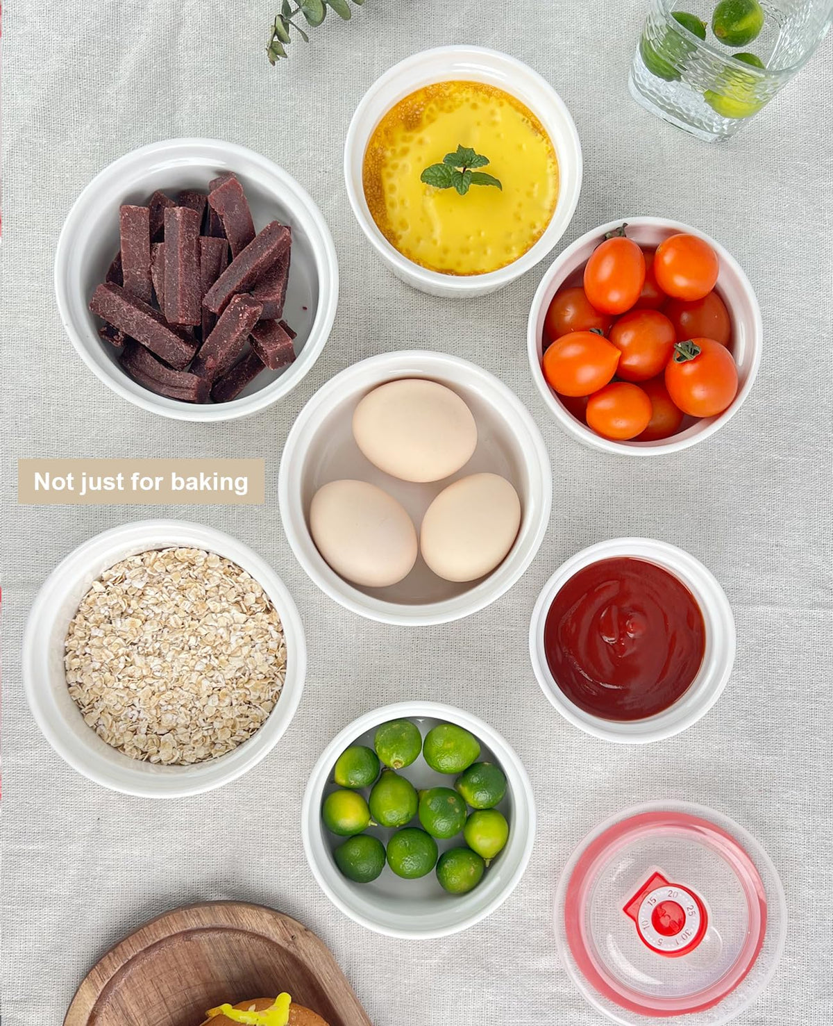 ALWEEHYA outdoor-friendly ramekins for camping, picnics, and travel.