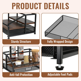 Alyoen adjustable feet detail ensures level placement on any counter