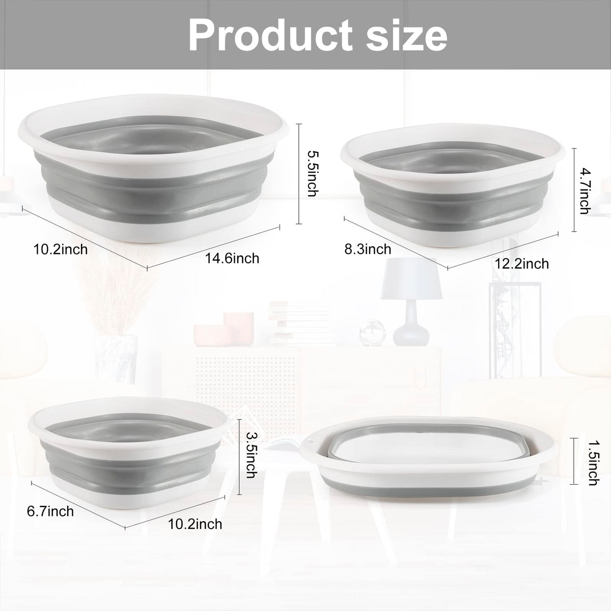 ALYSTER stackable folded storage design saves space when not in use.