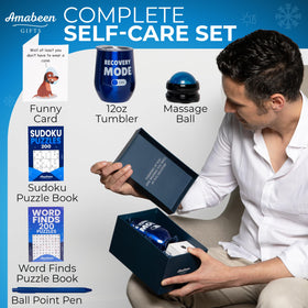 Amabeen Get Well Soon Gift Basket funny card boosts spirits during recovery.