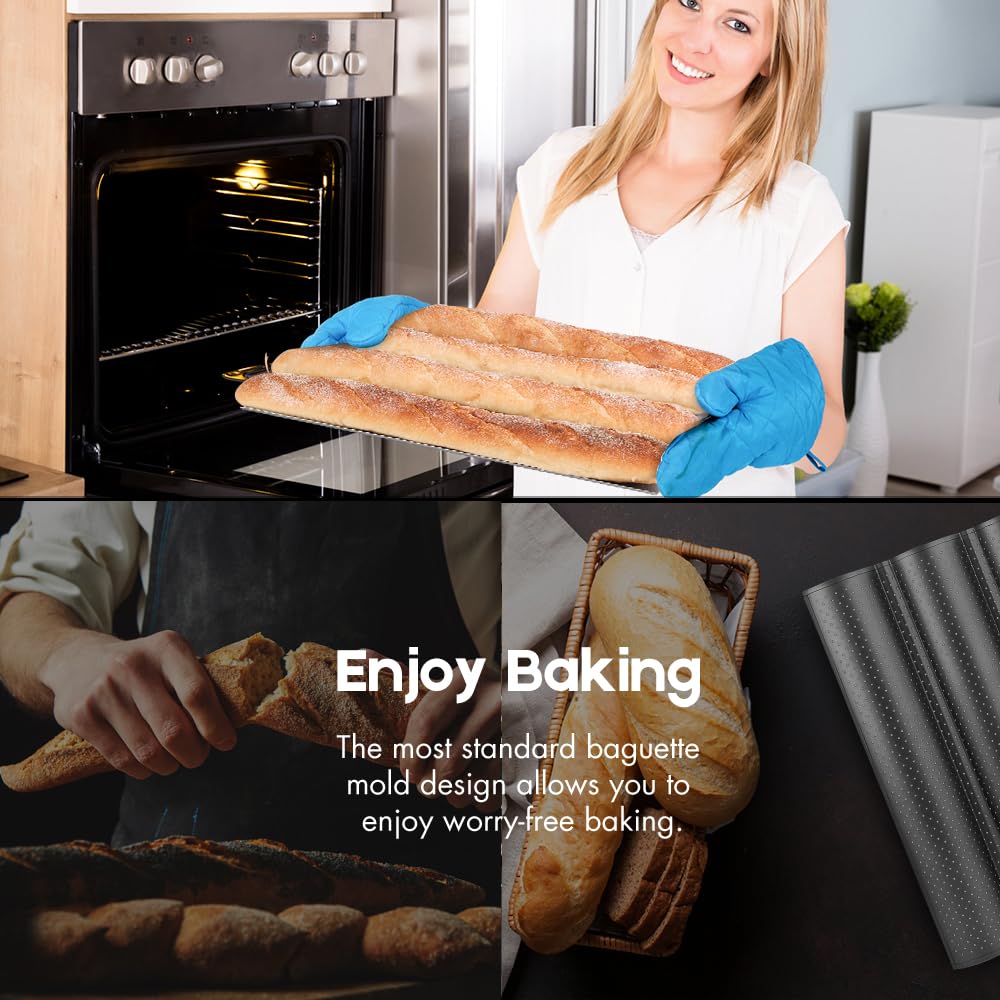 AMAGABELI bread loaf pan is sturdy and easy to clean.