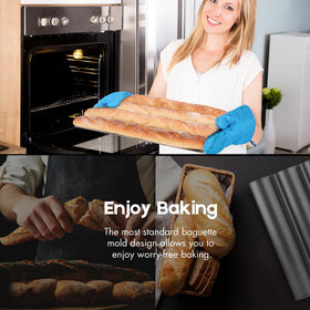 AMAGABELI bread loaf pan is sturdy and easy to clean.