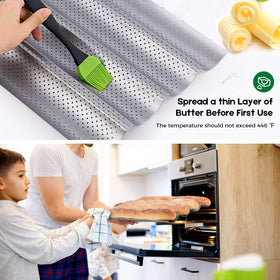 AMAGABELI perforated baking tray supports crisp crust and good airflow.