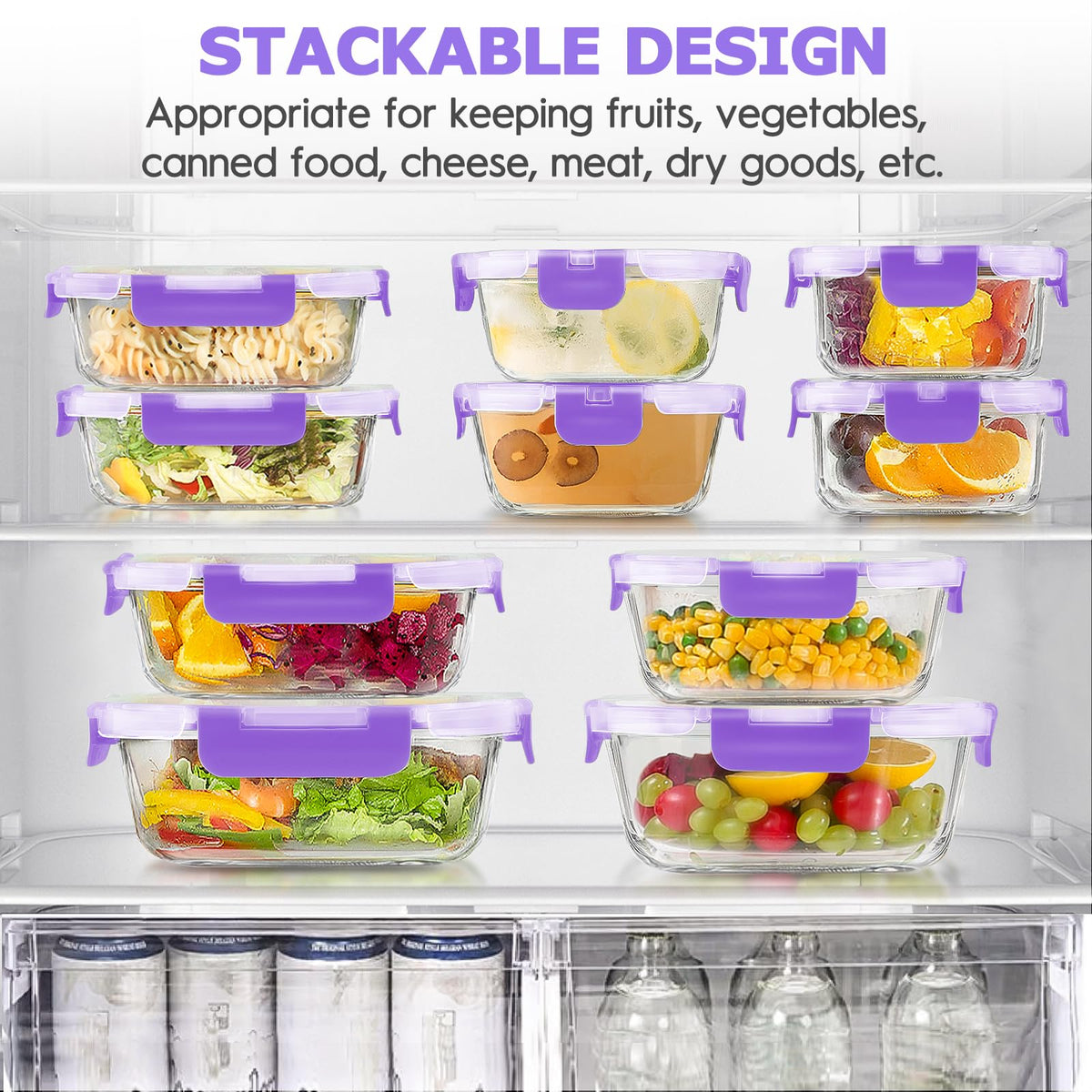 AMALEKO lids with silicone seals prevent spills and keep contents fresh