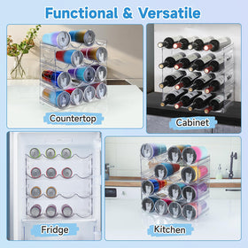 Amaoot kitchen bottle holder organizes clutter in cabinets or pantry